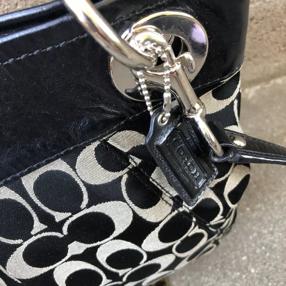 COACH Ashley Signature Purse Convertible Crossbody Shoulder Bag Monogram F17599 - Picture 6 of 11